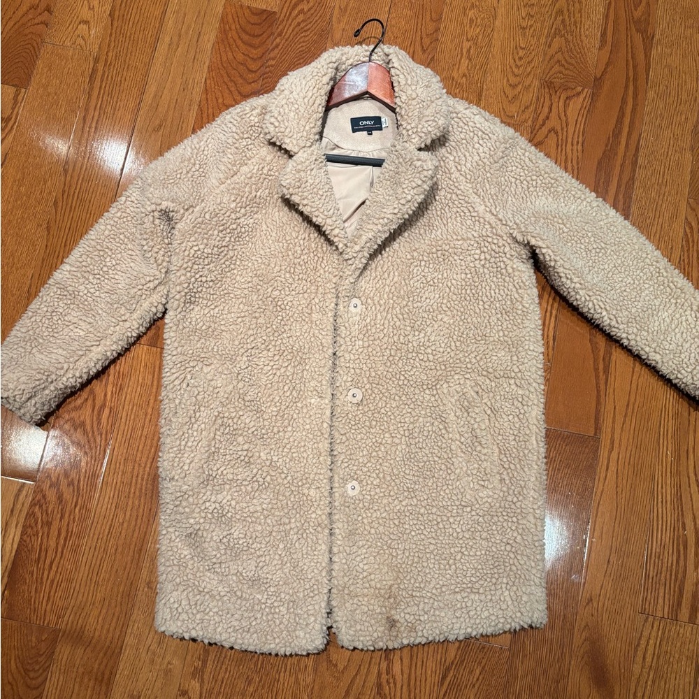 Only Tan Fall Teddy Jacket - Picture 9 of 10